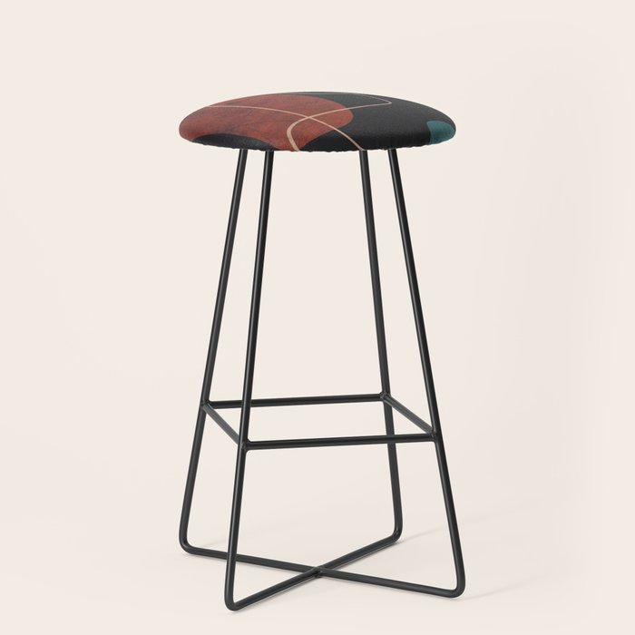 Modern Abstract Art 16 Stool Gallery Image 1