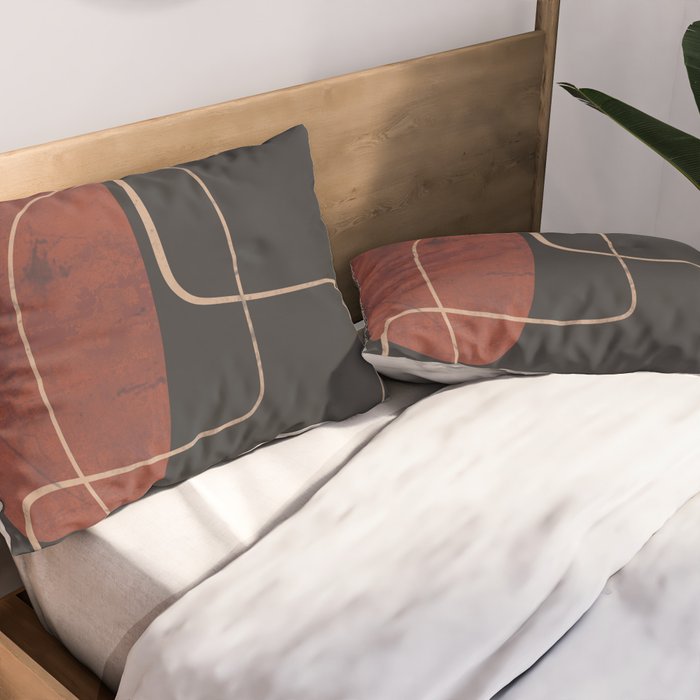 Modern Abstract Art 16 Pillow Sham Gallery Image 2