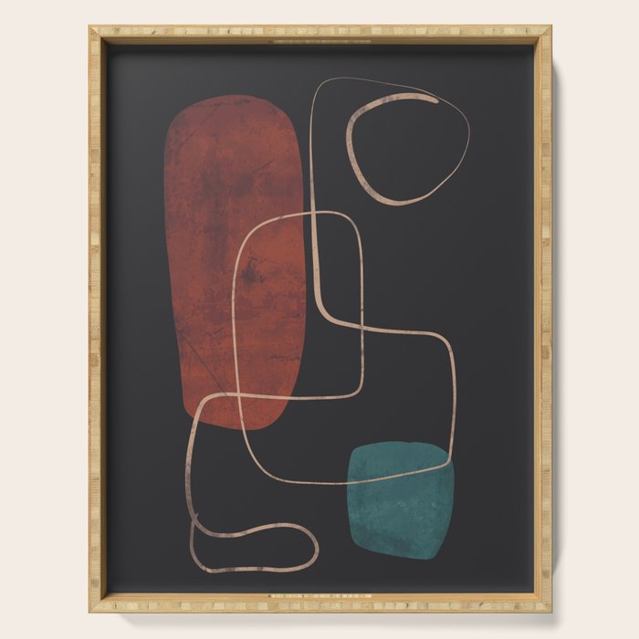 Modern Abstract Art 16 Serving Tray Gallery Image 1