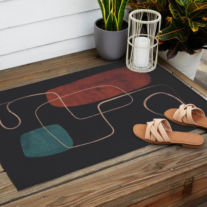 Modern Abstract Art 16 Outdoor Rug Gallery Image 2