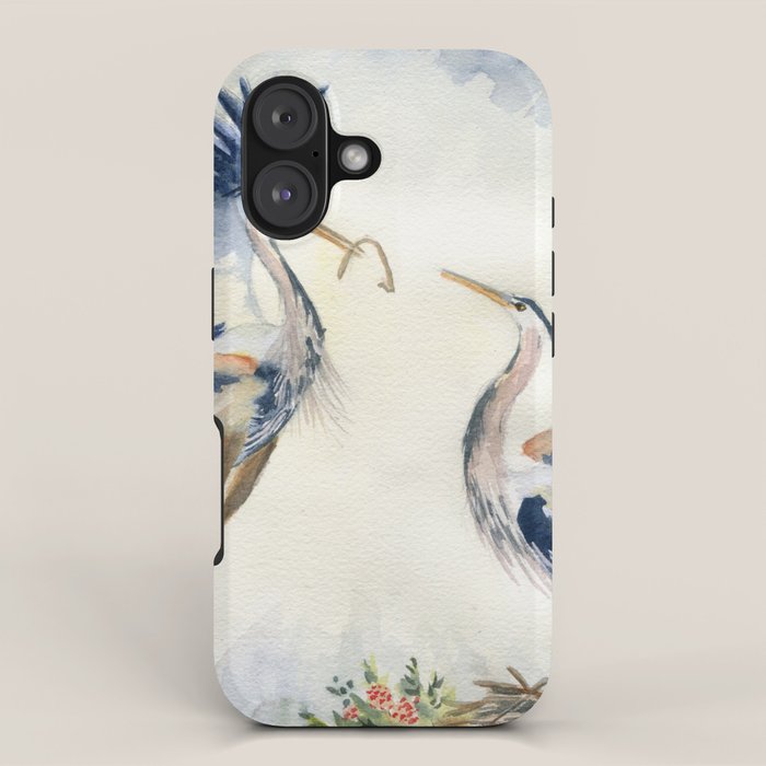 Great Blue Heron Couple iPhone Case Gallery Image 1