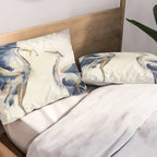 Great Blue Heron Couple Pillow Sham Gallery Image 2