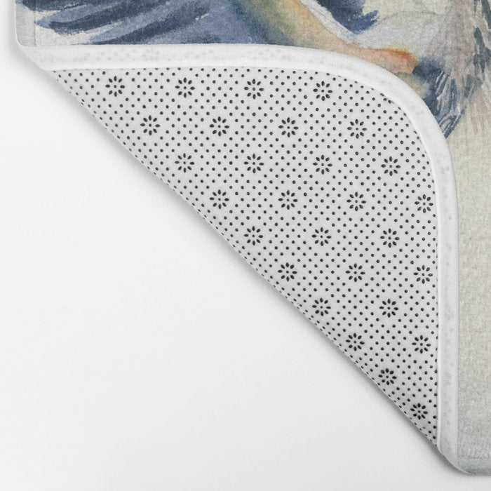 Great Blue Heron Couple Bath Mat Gallery Image 2