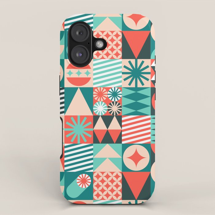 Mid Century Retro Holiday iPhone Case Gallery Image 1
