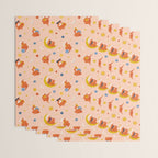 Collection of women holding planet with dream universe. Wrapping Paper Gallery Image 3