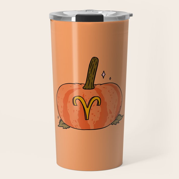 Aries Pumpkin Travel Mug Gallery Image 1