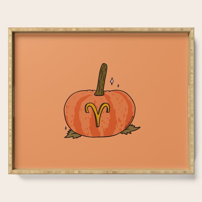 Aries Pumpkin Serving Tray Gallery Image 1