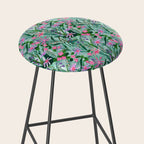 Flower garden hand painted floral pattern Stool Gallery Image 2