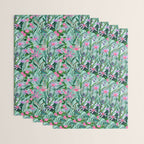 Flower garden hand painted floral pattern Wrapping Paper Gallery Image 3