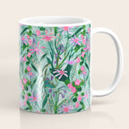 Flower garden hand painted floral pattern Coffee Mug Gallery Image 1