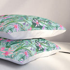 Flower garden hand painted floral pattern Pillow Sham Gallery Image 3