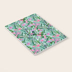 Flower garden hand painted floral pattern Notebook Gallery Image 3