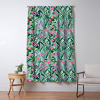 Flower garden hand painted floral pattern Window Curtain Gallery Image 5