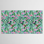 Flower garden hand painted floral pattern Tablecloth Gallery Image 2