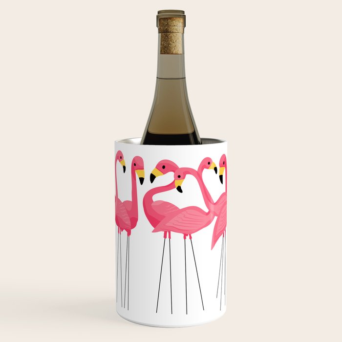 Cuban Pink Flamingos Wine Chiller Gallery Image 1