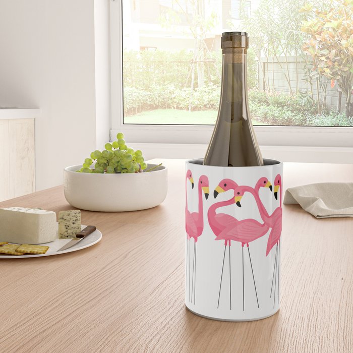 Cuban Pink Flamingos Wine Chiller Gallery Image 4