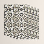 Black and white marble Moroccan mosaic Wrapping Paper Gallery Image 3