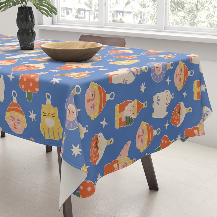 Christmas baubles Tablecloth Gallery Image 3