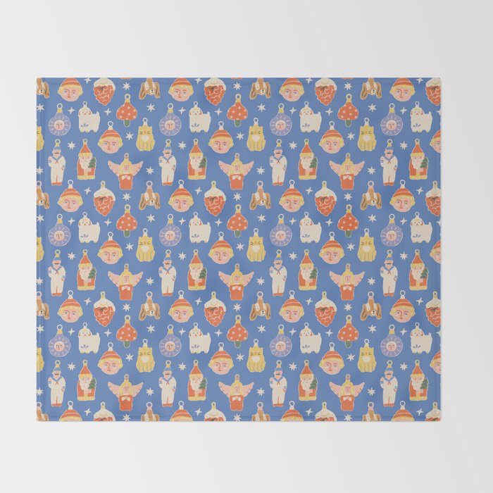 Christmas baubles Throw Blanket Gallery Image 2