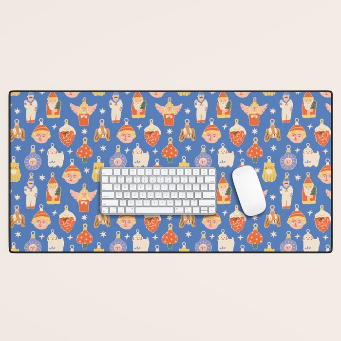Christmas baubles Desk Mat Gallery Image 1