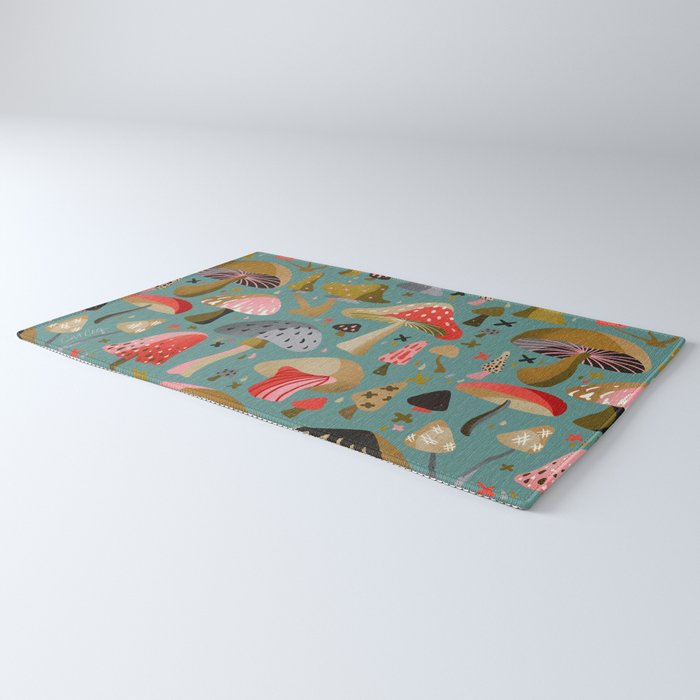 Mushroom Collection - Mint Rug Gallery Image 3