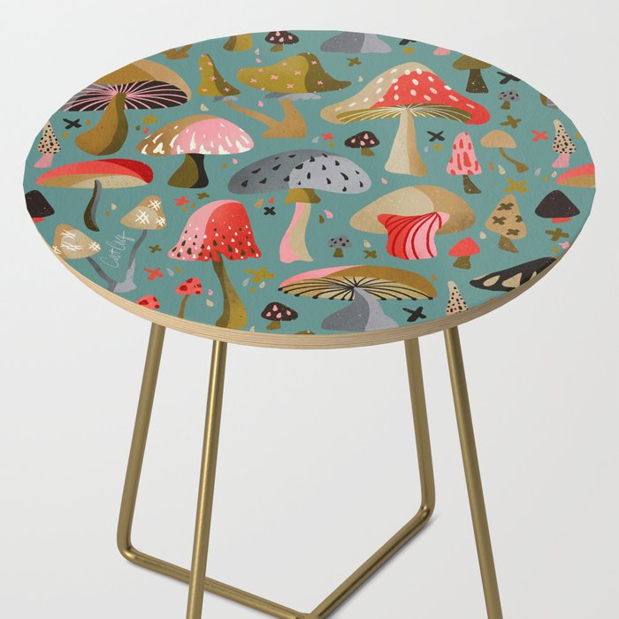 Mushroom Collection - Mint Side Table Gallery Image 2
