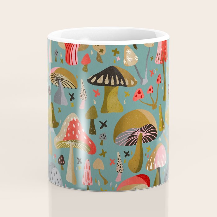 Mushroom Collection - Mint Coffee Mug Gallery Image 4