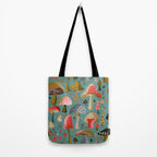 Mushroom Collection - Mint Tote Bag Gallery Image 2