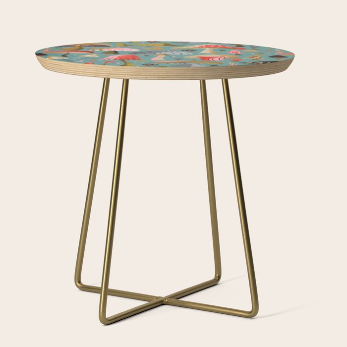 Mushroom Collection - Mint Side Table Gallery Image 1