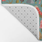 Mushroom Collection - Mint Bath Mat Gallery Image 2