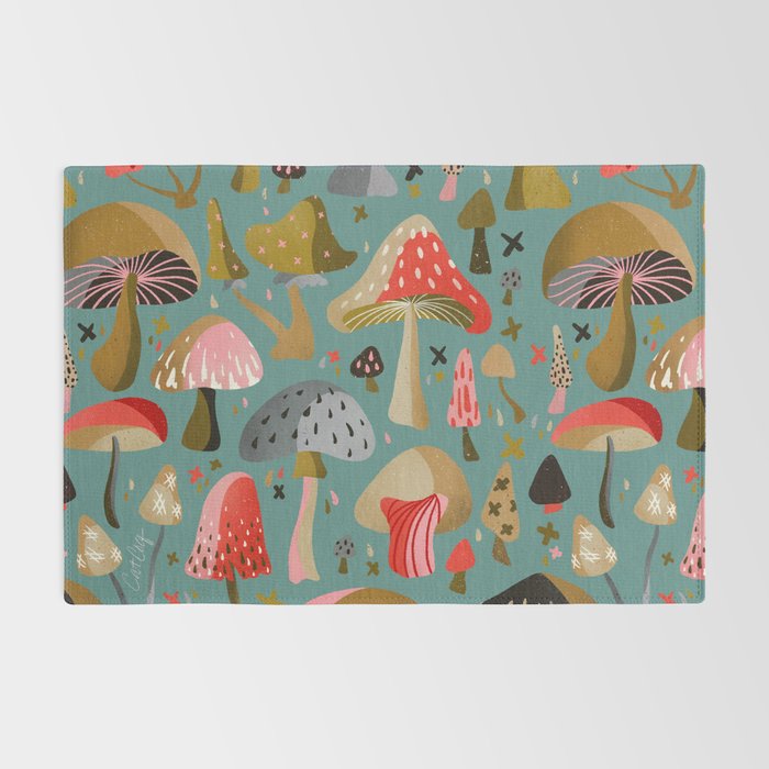 Mushroom Collection - Mint Rug Gallery Image 2