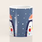 Christmas Penguin with fairy lights no2 Coffee Mug Gallery Image 4