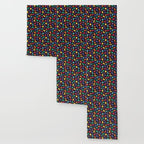 Tetris bricks jewel tones on black pattern Wallpaper Gallery Image 3