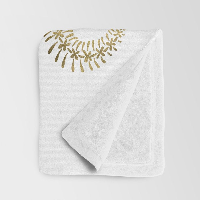 Snake Skeleton - Gold Throw Blanket Gallery Image 3
