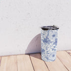 Blue and White Watercolor Florals Travel Mug Gallery Image 4