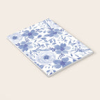 Blue and White Watercolor Florals Notebook Gallery Image 3