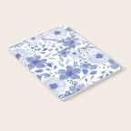 Blue and White Watercolor Florals Notebook Gallery Image 2