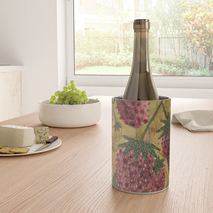 Strawberry Garden in Forest Green Wine Chiller Gallery Image 4