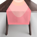 Fab Waves Retro Abstract Pattern in Pink and Blush Table Runner Gallery Image 1