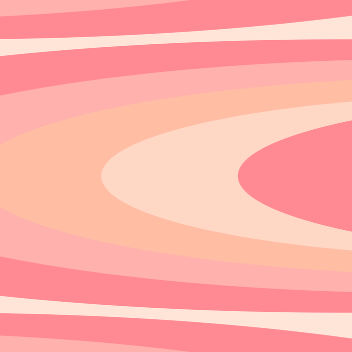 Fab Waves Retro Abstract Pattern in Pink and Blush Coffee Mug Gallery Image 2