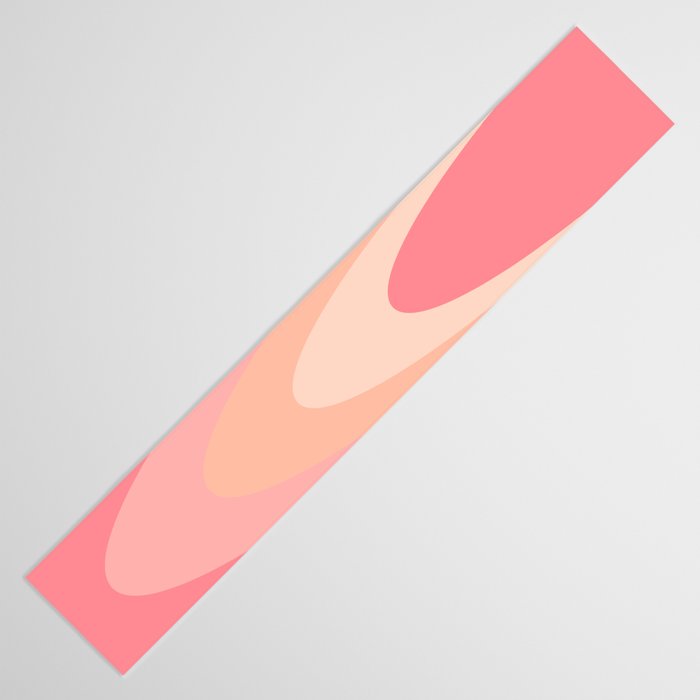 Fab Waves Retro Abstract Pattern in Pink and Blush Table Runner Gallery Image 3