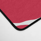 Red Retro Flowers White Background #decor #society6 #buyart Desk Mat Gallery Image 4