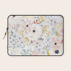 Pink Sunflower Meadow Summer Laptop Sleeve Gallery Image 1