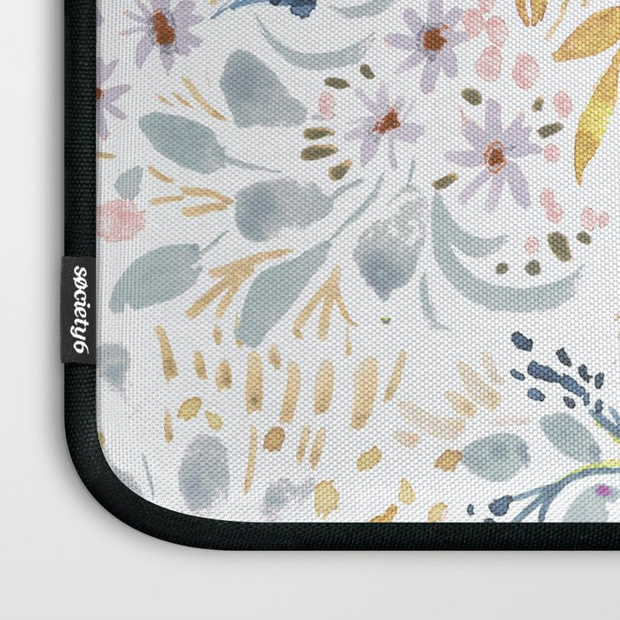 Pink Sunflower Meadow Summer Laptop Sleeve Gallery Image 3