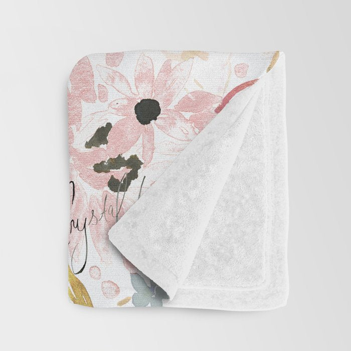 Pink Sunflower Meadow Summer Throw Blanket Gallery Image 3