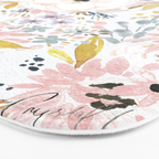 Pink Sunflower Meadow Summer Bath Mat Gallery Image 3