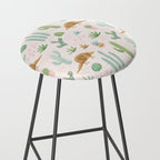 Armadillos in the Desert - Watercolor Stool Gallery Image 2