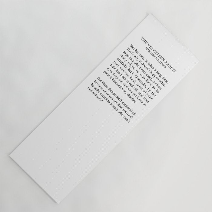 Becoming Real, Velveteen Rabbit Yoga Mat Gallery Image 1