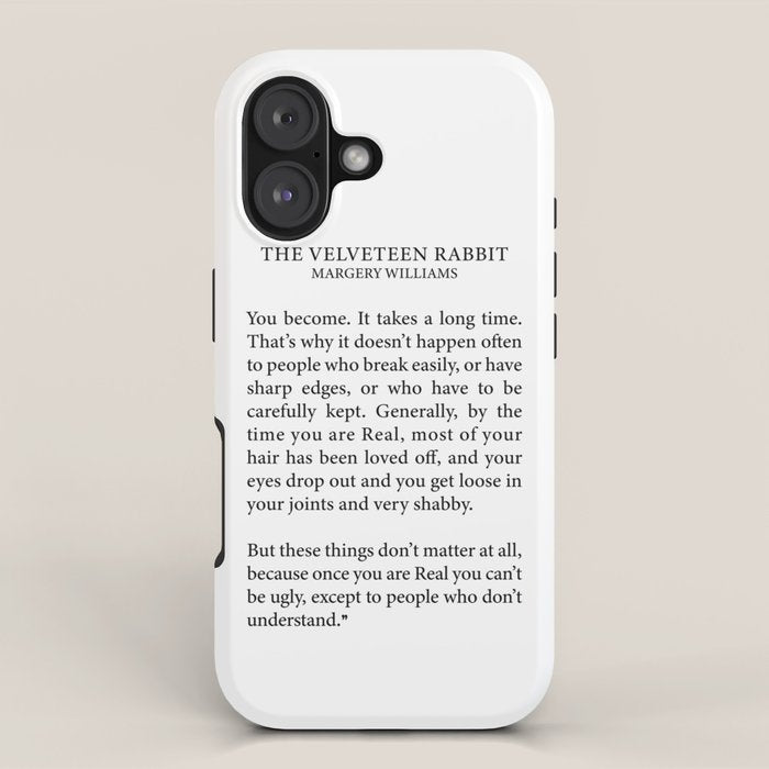 Becoming Real, Velveteen Rabbit iPhone Case Gallery Image 1