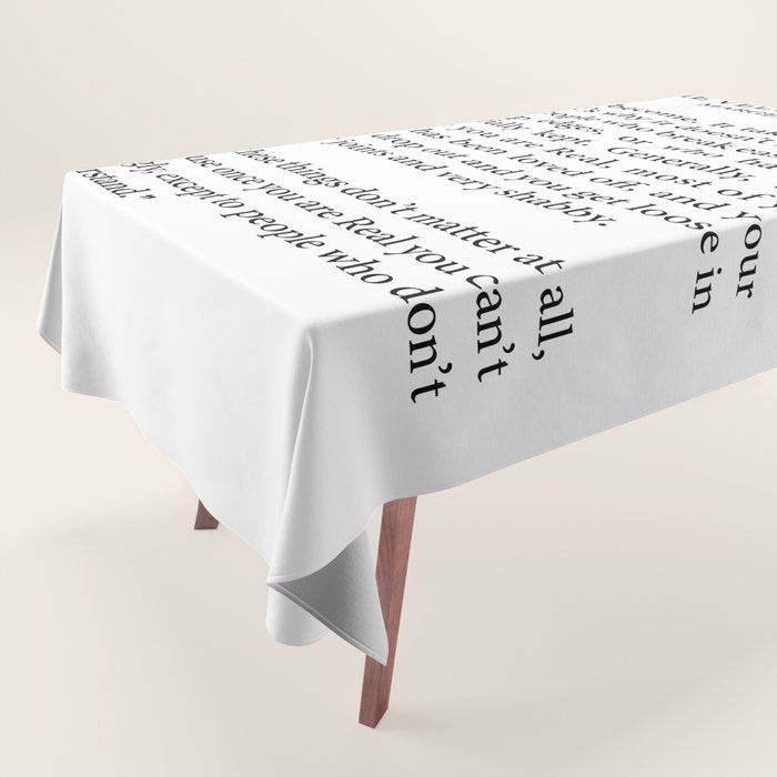 Becoming Real, Velveteen Rabbit Tablecloth Gallery Image 1